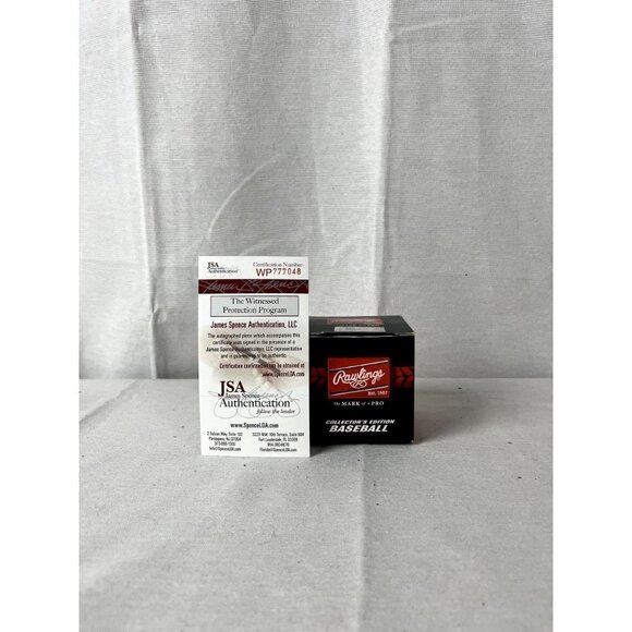 Larry Bowa Signed "1980 WSC" Autographed OBWS Baseball JSA - Picture 2 of 5